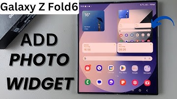 How To Add Photo Widget On Home Screen In Samsung Galaxy Z Fold 6