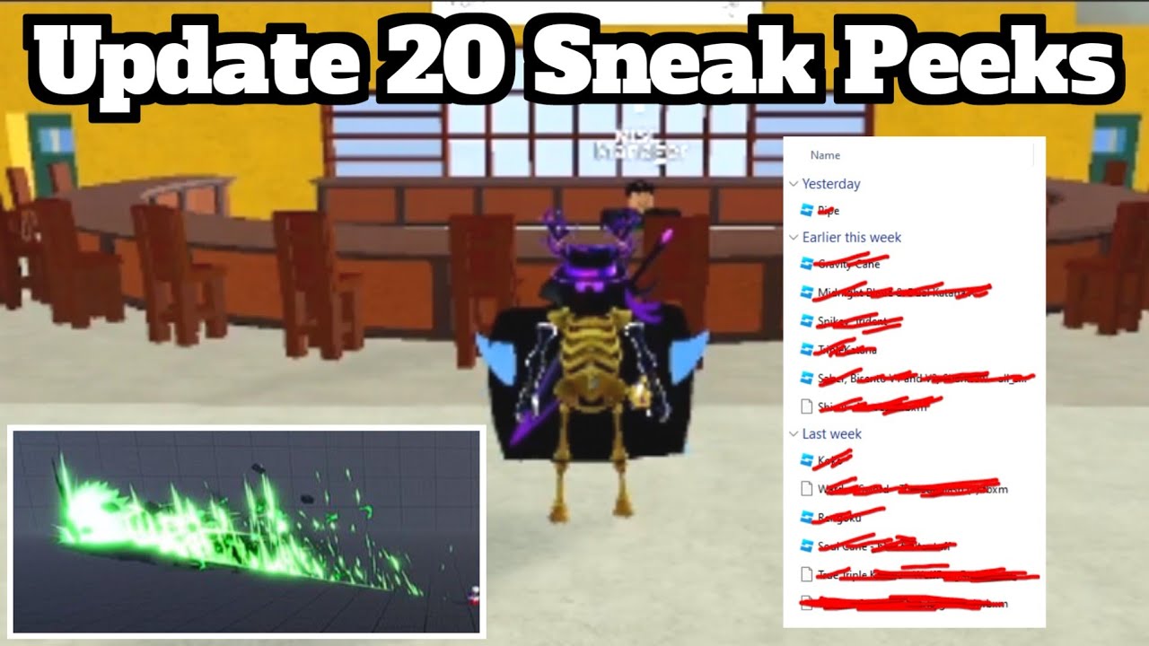Update 20 Sneak Peak (from Indra's tweet) : r/bloxfruits