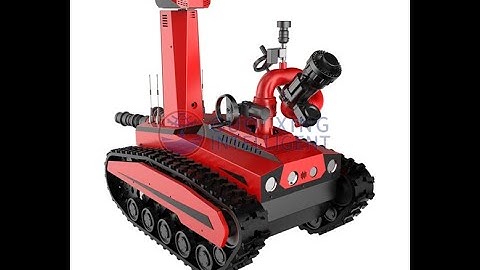 RC electric fire fighting robot and fire extinguisher monitor RXR-M80D-13KT