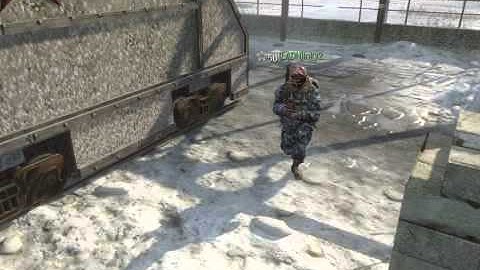 Great tomahawk shot, far and through a window