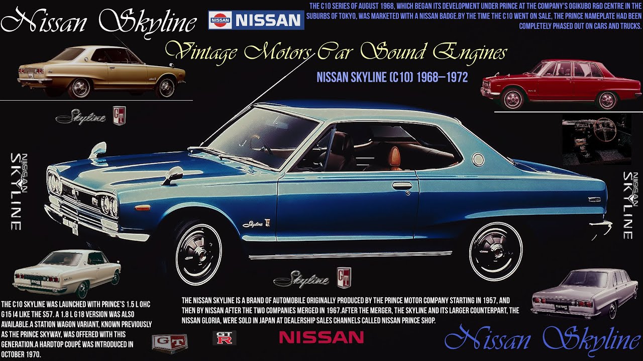 Nissan Skyline (C10) '1968.Promotional Video (Vintage Japan