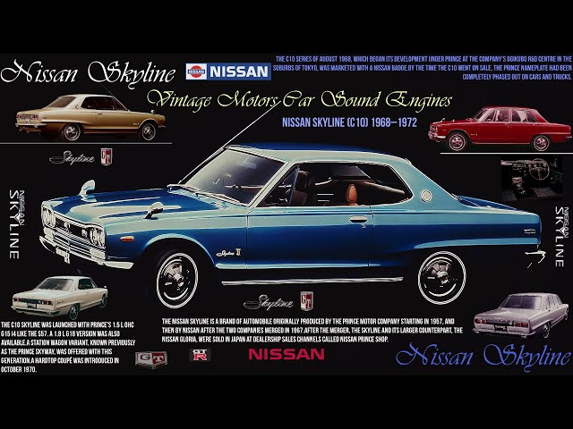 Nissan Skyline (C10) '1968.Promotional Video (Vintage Japan