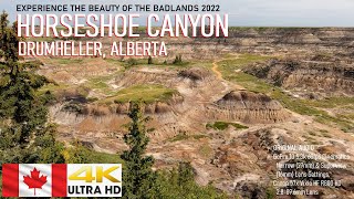 HORSESHOE CANYON 2022  |THINGS TO SEE to a Ancient, Heavily Eroded Soft Rock & Exotic Landscape 【4K】