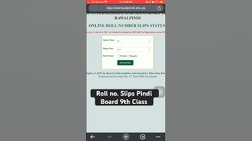 How to Download 9th Class Roll no Slip Rawalpindi Board #rollnoslip #2025  #shorts #foryou #fyp
