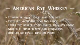 What is American Rye Whiskey?