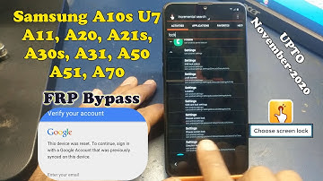 Samsung A10s FRP Bypass Android 10 FRP App Not Installed Fix