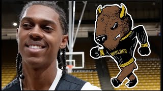 Everyday I m locked into Colorado Basketball Cody Williams on the NBA Draft meeting the 76ers