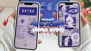 IOS 17 & ANDROID CUSTOMIZATION 🌷 NEW JEANS AESTHETIC 🤍 how I make my phone aesthetic 💌 free, w/links screenshot 4