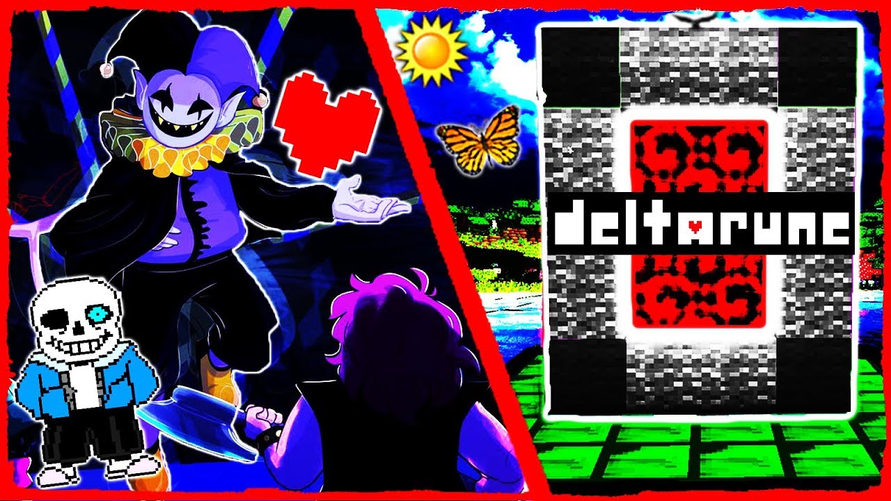 Minecraft Undertale - How to Make a Portal to DELTARUNE!