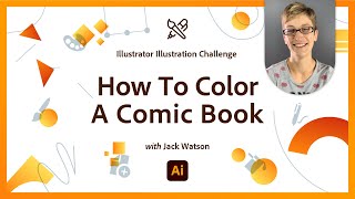 How To Color Comics | Illustrator Illustration Challenge | Adobe Creative Cloud screenshot 2