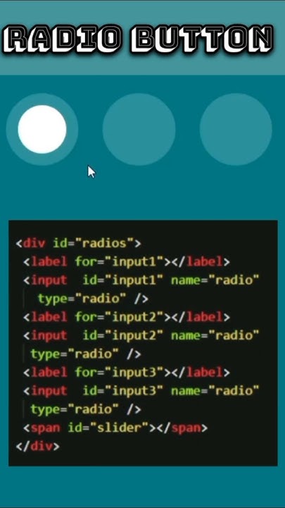 Input Radio Button | HTML CSS #css #html #radio #button - YouTube