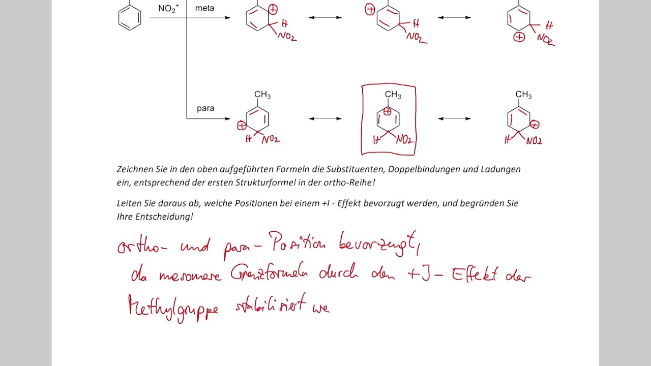 M Und I-effekt Tabelle Zweitsubstitution: I-Effekt und M-Effekt - YouTube