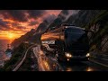 🚍 Passenger Transport Mission at Sunset 😱🌄 | Difficult Mountain Roads ⛰️🛣