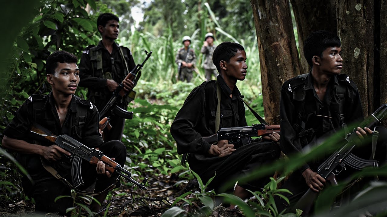 Tôi nhìn rõ thằng POLPOT... đang ngồi hút thuốc trong lán canh !