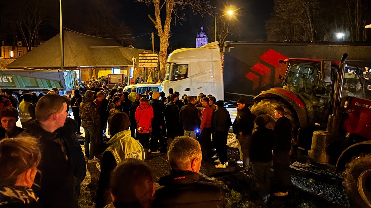 Manifestation des agriculteurs, à Avesnes-sur-Helpe (59) - décembre 2025