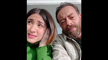 بديع ابو شقرا وماريلين نعمان في كواليس مسلسل ع أمل 