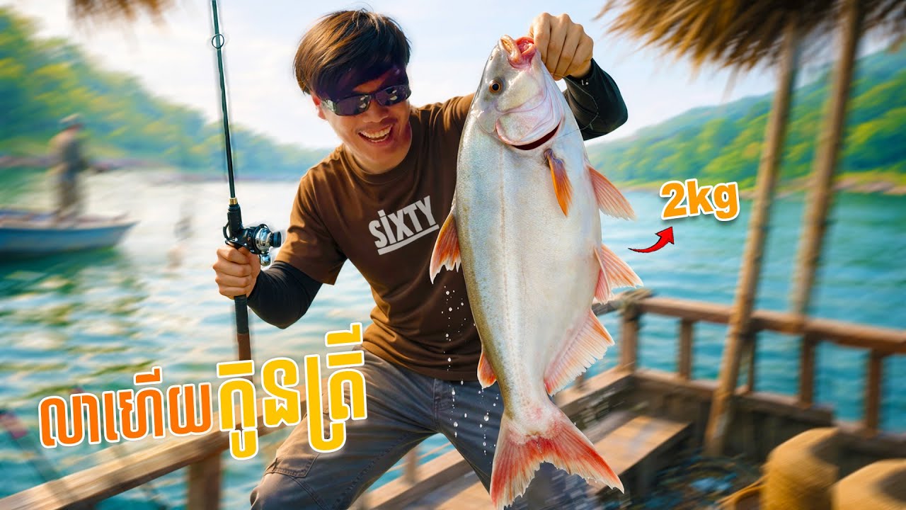 ដំណើរទៅរកត្រីពោ១=២គីឡូ🤣🎣 | SixTy Vlog