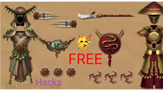 Shadow fight 2 How to get monk and sentinel set for free 2022 |2.19.0 hacks| unlimited gems and orbs screenshot 4