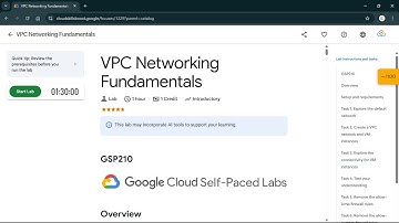 VPC Networking Fundamentals | #qwiklabs | #GSP210 #CLI