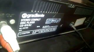 Aparelho de cd gradiente cd-675RC compact disc player raro esotech