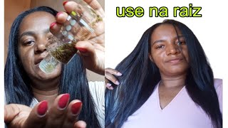 SÓ......1 ÓLEO PARA ACELERAR O CRESCIMENTO DO SEU CABELO/ USE NA RAIZ. 