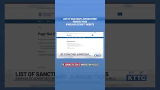 Homeland Security released a list of “sanctuary jurisdictions” that has since been removed.