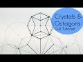 Crystal & Octagons - How 2 Draw Geometric Patterns | DearingDraws