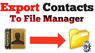 How To Export/Save Contacts In File Manager (without using any third-party apps!) screenshot 3