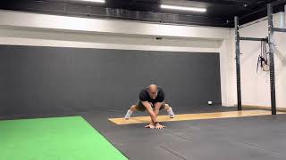 High Plank Crossover Walk