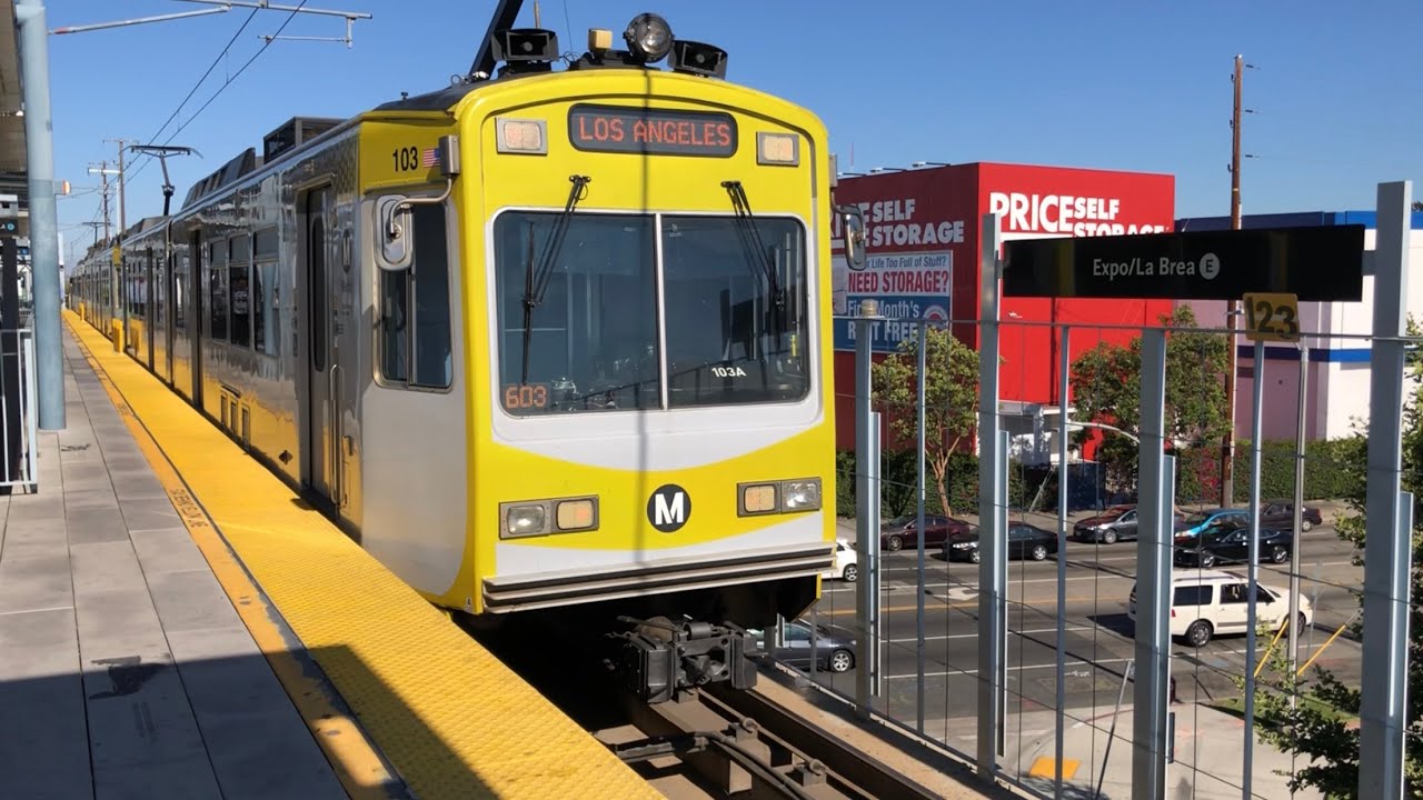 Metro Expo Line At Expo/La Brea Station YouTube