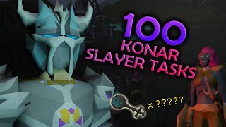 Loot From 100 Konar Slayer Tasks (+ Brimstone Key Opening)