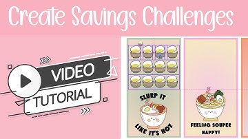 Tutorial | Create Savings Challenges for FREE | Using Canva