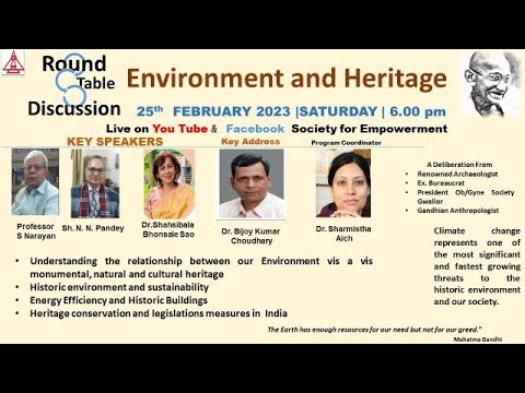 Round Table Discussion on “Environment and Heritage - YouTube