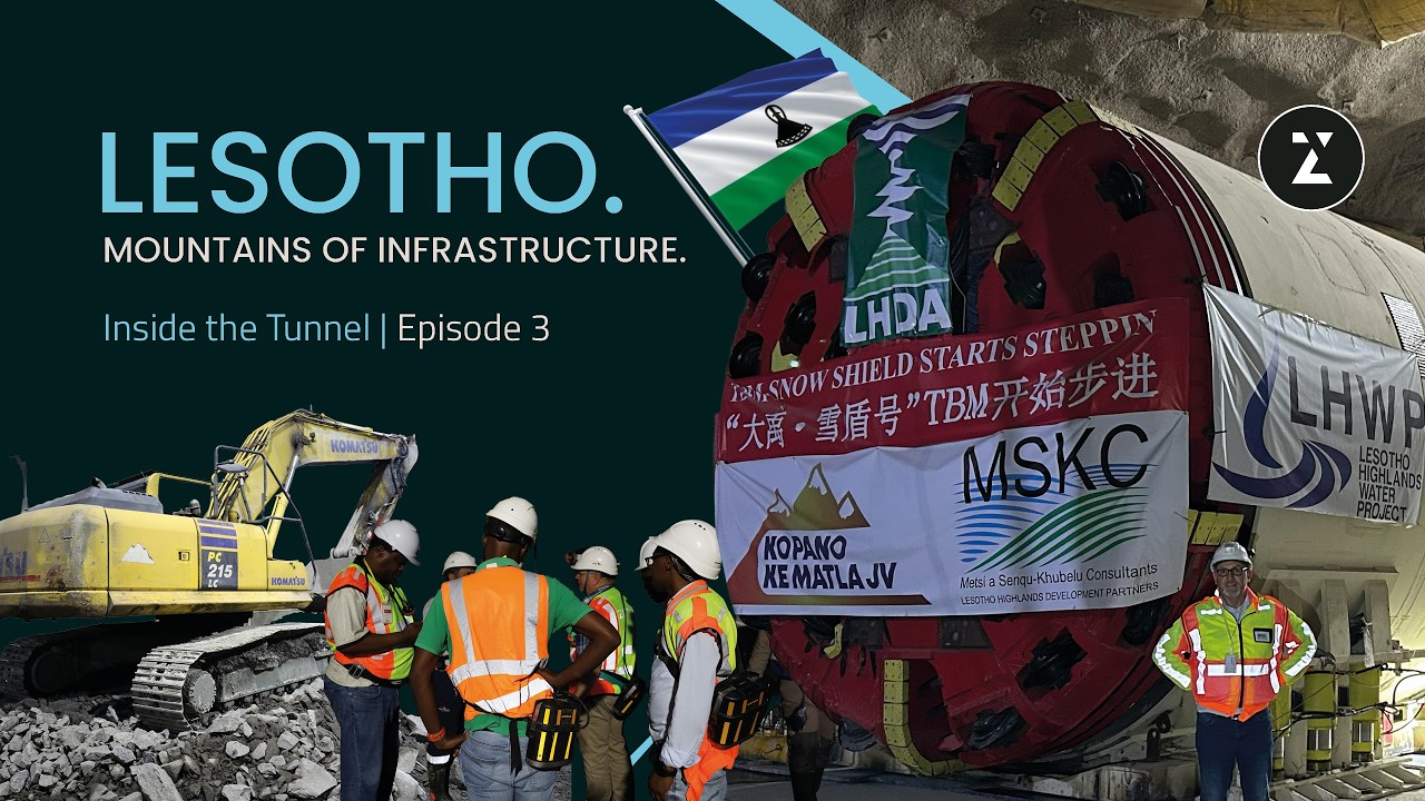 Still from Lesotho. Mountains of Infrastructure. (Episode 3: Inside the Tunnel)