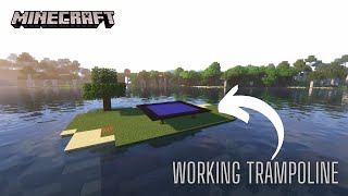HOW TO MAKE A WORKING TRAMPOLINE IN MINECRAFT (COMMAND BLOCKS) 1.19.4