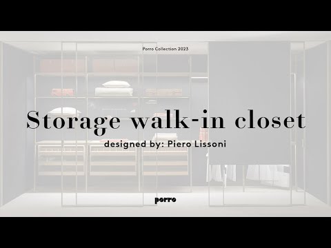 Storage walk-in closet designed by: Piero Lissoni