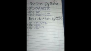 Class 9 Science Mid-Term syllabus and Annual exam syllabus (2025- 2026)