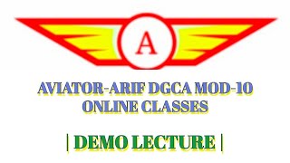DGCA MODULE 10 DEMO CLASS | SESSION 4 OF 2026 | AVIATION LEGISLATION 