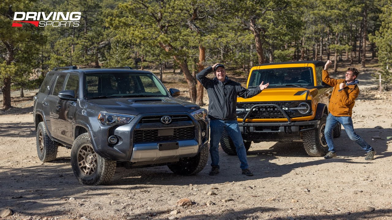 Crunch Time! 2021 Toyota 4Runner vs. 2021 Ford Bronco Sasquatch - YouTube