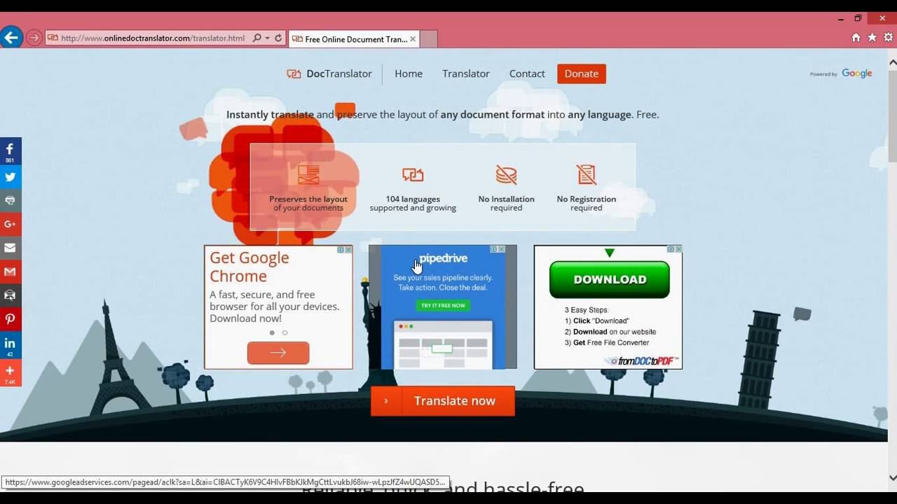 Problema Al Traducir Documento Pdf To Word Sin Perder Formato En Onlinedoctranslator 2016 Youtube
