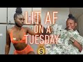 STRIPPER VLOG: LIT AF ON A TUESDAY || POLE TRICKS, SPLITTING MONEY, & more 👯‍♀️ || LIFE AS $ERENA