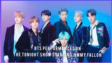 Musical guest BTS dance performances on The Tonight Show Starring Jimmy Fallon
