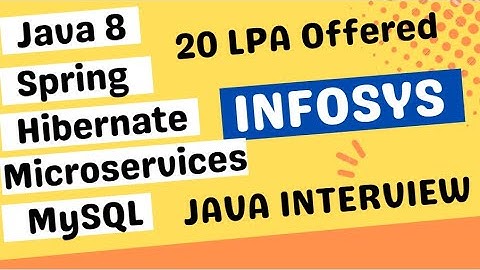 Infosys | Java interview | real time interview series | interview 30