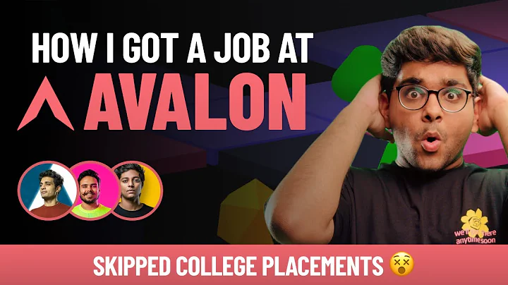 how i got a job at avalon as a UI/UX designer (wit...