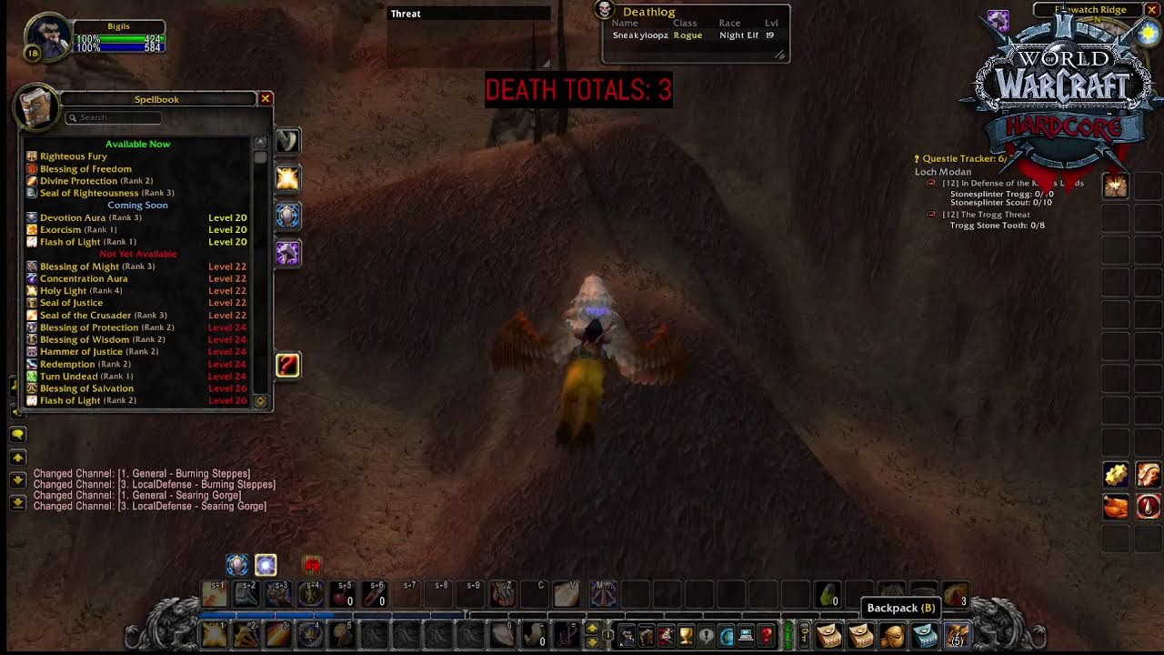 Alliance Hardcore WoW eight classes 1 to 60! Day 90