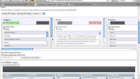 Data Picker for creating mSpace interfaces from SPARQL endpoints