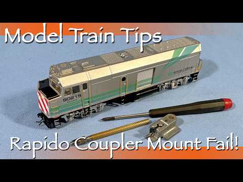 Coupler Mount Failed! - How to Fix the Coupler Mount on an HO Rapido NPCU / F40PH