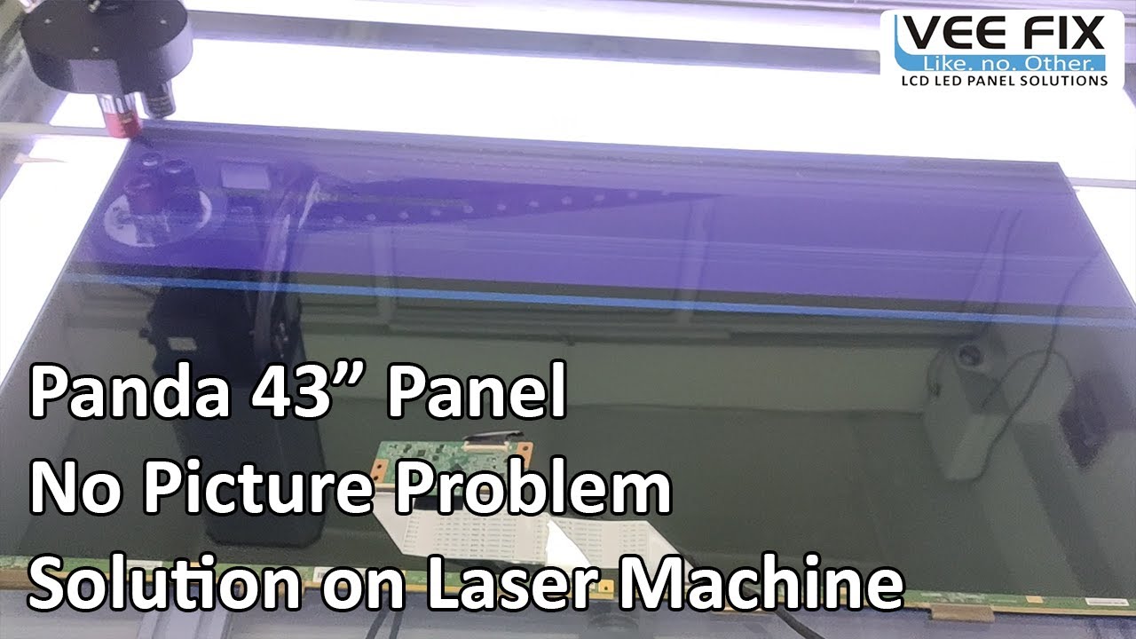 Panda 43 inch panel Vbars No picture problem | shorting Problem Solution on Laser Machine