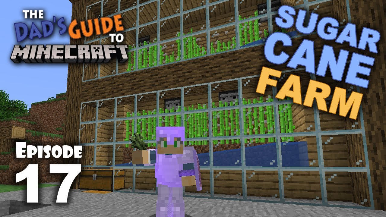 How To Build an Automatic Sugar Cane Farm - Let's Play Minecraft ...