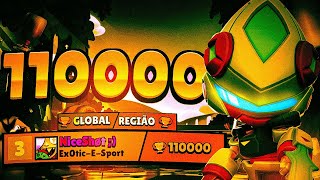 CHEGUEI AOS 110.000🏆 TROFÉUS com o PHYSIC no BRAWL STARS!🔥